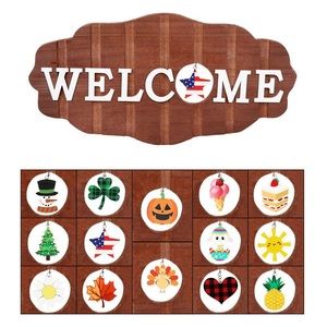 Welcome sign decoration Christmas decor